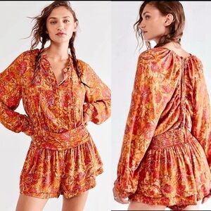 Free People Dance Till Dawn Floral Jumpsuit Romper
